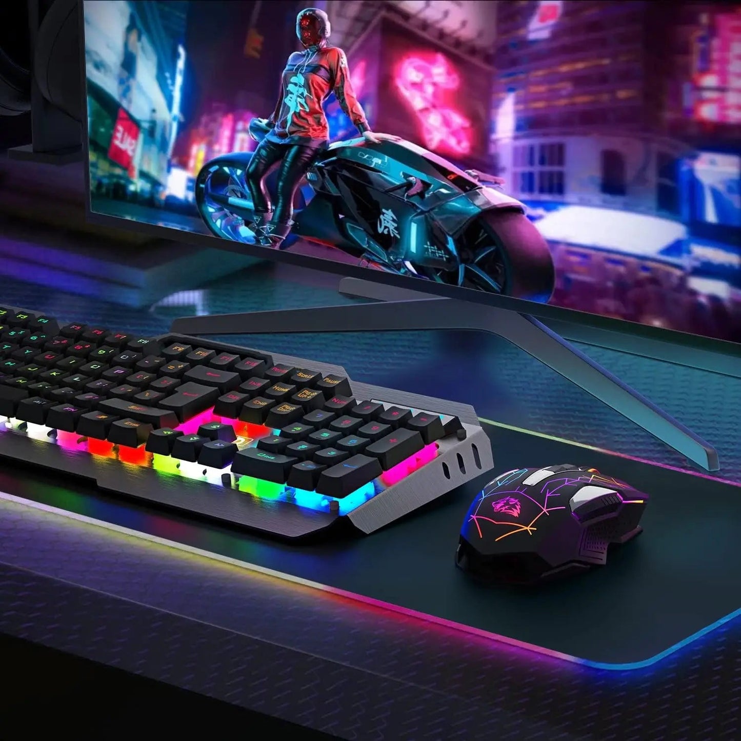X18 Wireless Gaming Mouse 2.4G 7 RGB Electronics Den