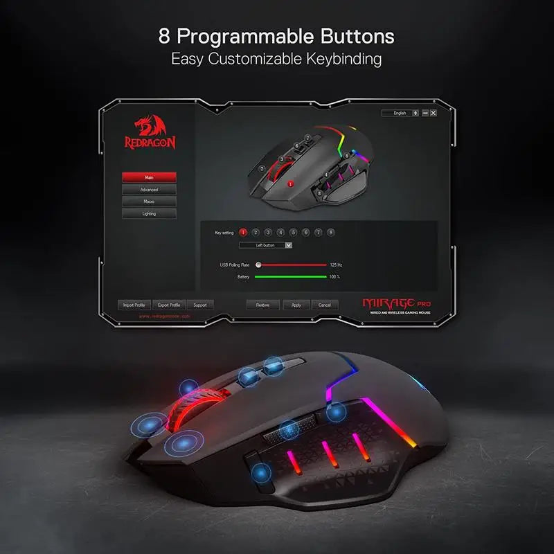 M690 PRO Wireless Gaming Mouse Electronics Den