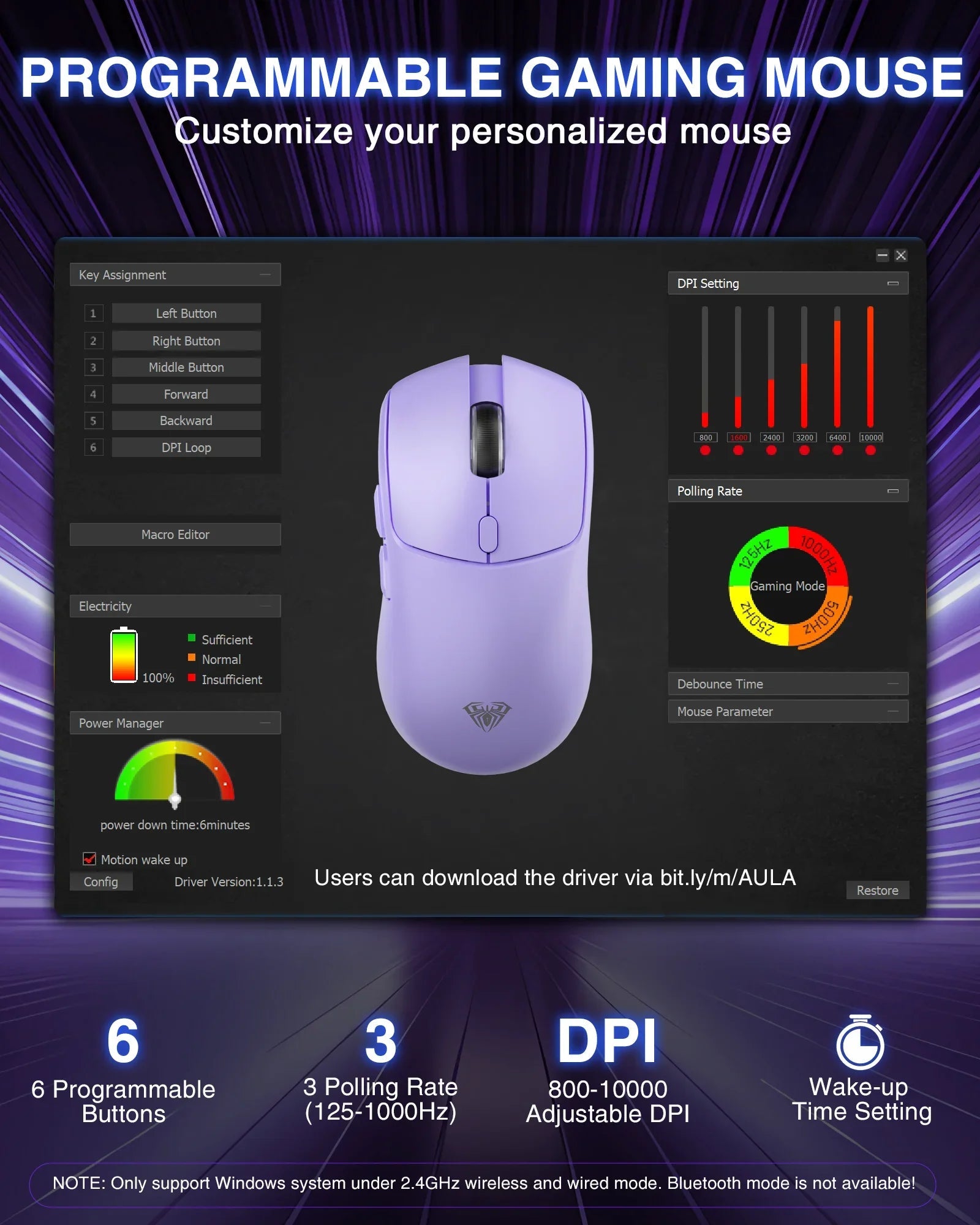Tri-mode Rechargeable Ergonomic Bluetooth Mouse Electronics Den
