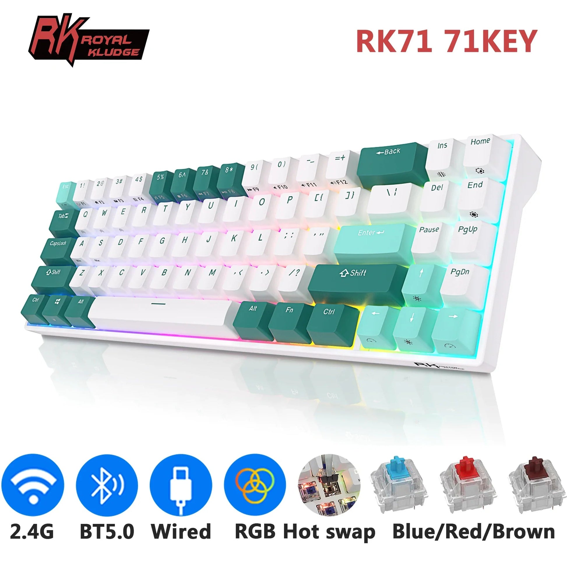Tri-mode Mechanical Keyboard Electronics Den