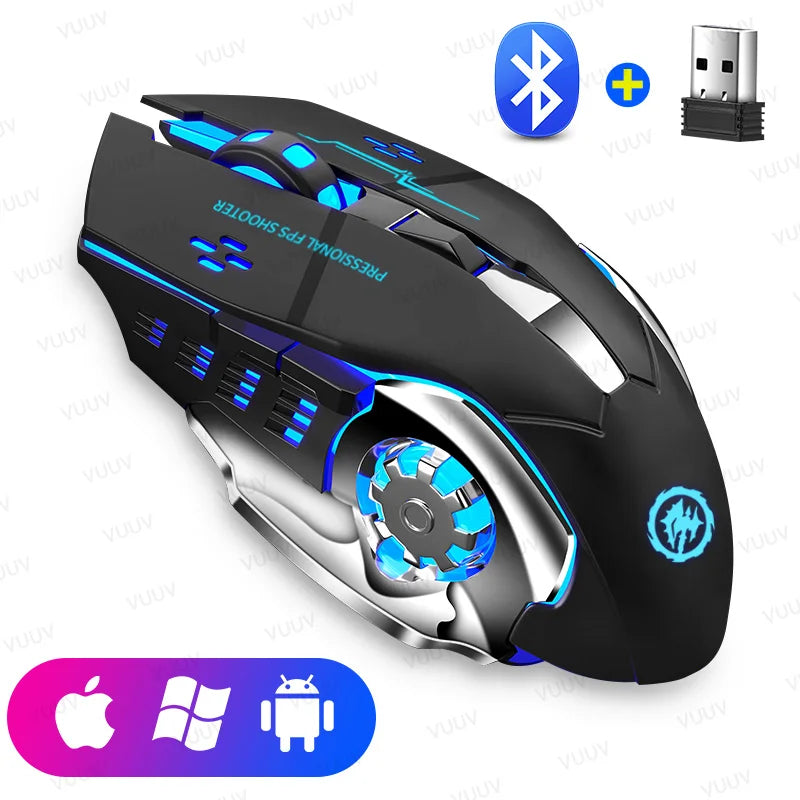 Wireless Gaming Mouse Bluetooth Electronics Den