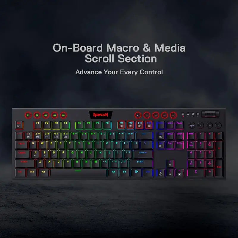 K618 Horus Wireless RGB Mechanical Keyboard Electronics Den