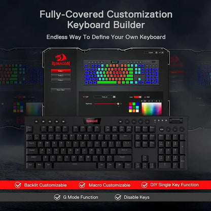 K618 Horus Wireless RGB Mechanical Keyboard Electronics Den