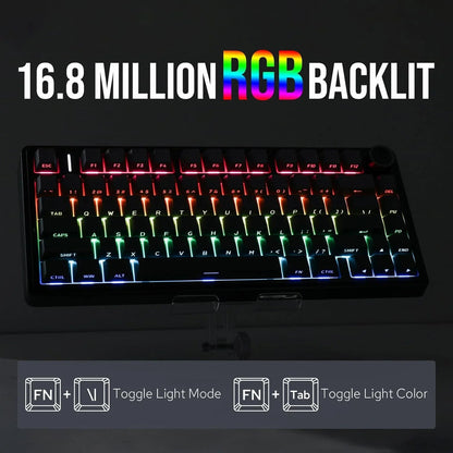 F75 Pro Gasket Mounted Wireless Gaming Mechanical Keyboard Electronics Den