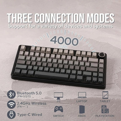 F75 Pro Gasket Mounted Wireless Gaming Mechanical Keyboard Electronics Den