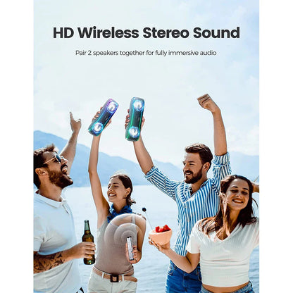 25W Bluetooth Speaker IPX7 Waterproof Speaker Electronics Den