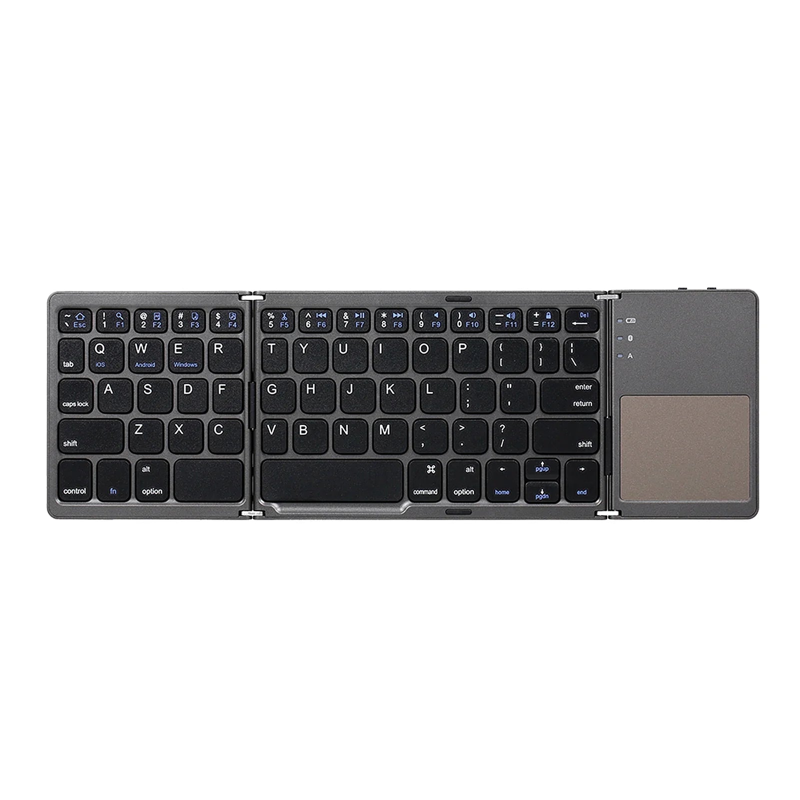 64-key Wireless BT Keyboard Rechargeable Foldable Keyboard Electronics Den