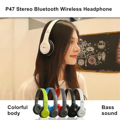 P47 Bluetooth 5.0 Wireless Headphone Electronics Den