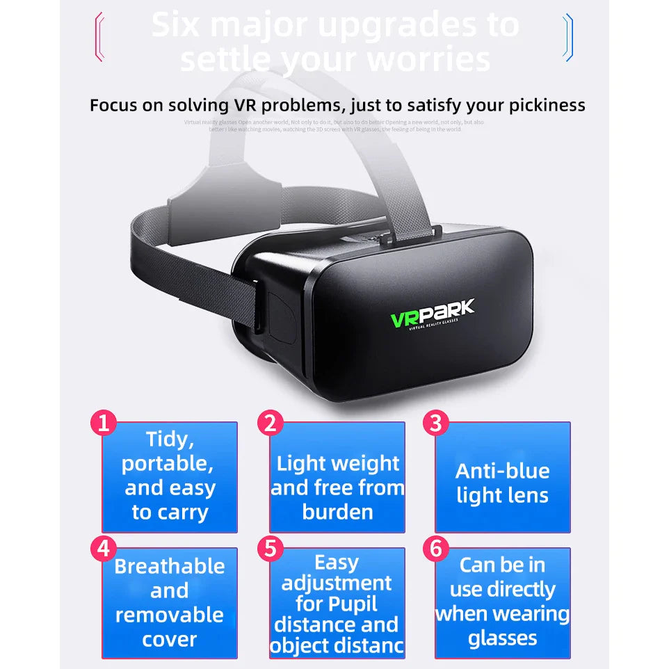 VR Glasses 3D Virtual Reality Headset Helmet Electronics Den