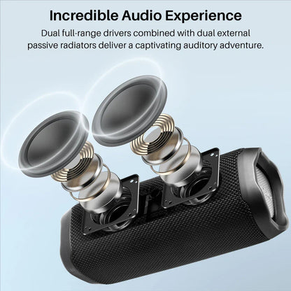 Bluetooth Speaker with Dual Drivers & Dual Bass Diaphragms Electronics Den