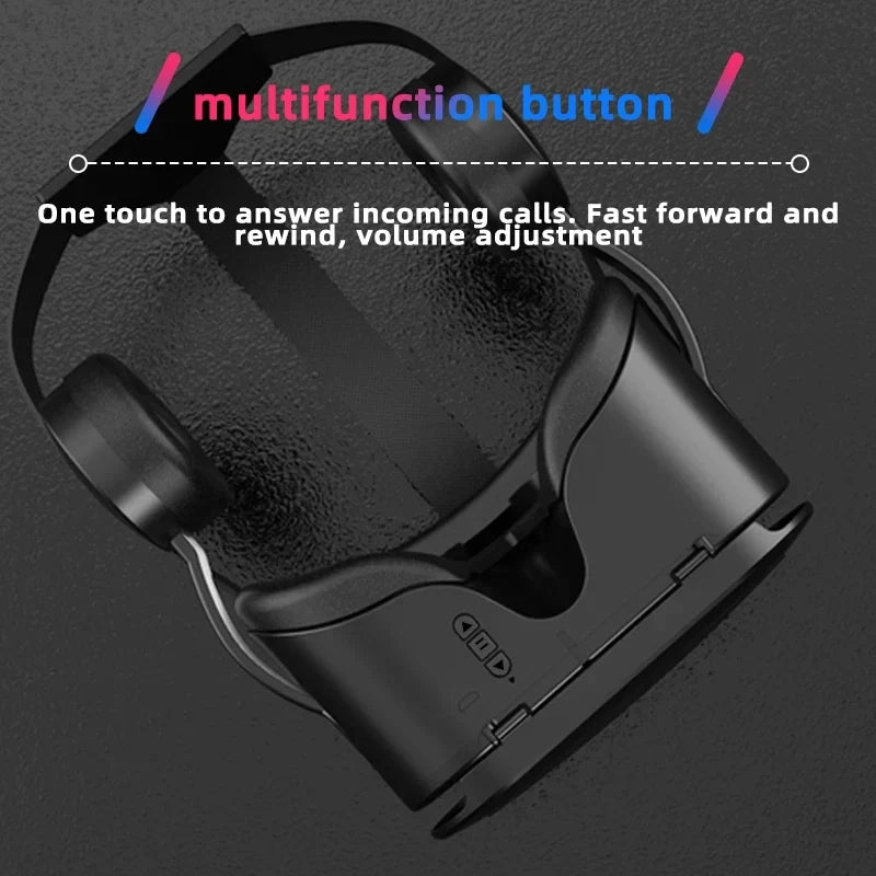 J60 Bluetooth 5.0 3D VR Smart Virtual Reality Glasses with Headset Electronics Den