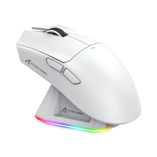 Tri-Mode Connection 2.4GHz/Wired/Bluetooth PAW3311 22000DPI 400IPS RGB  PC Gaming Mouse Electronics Den