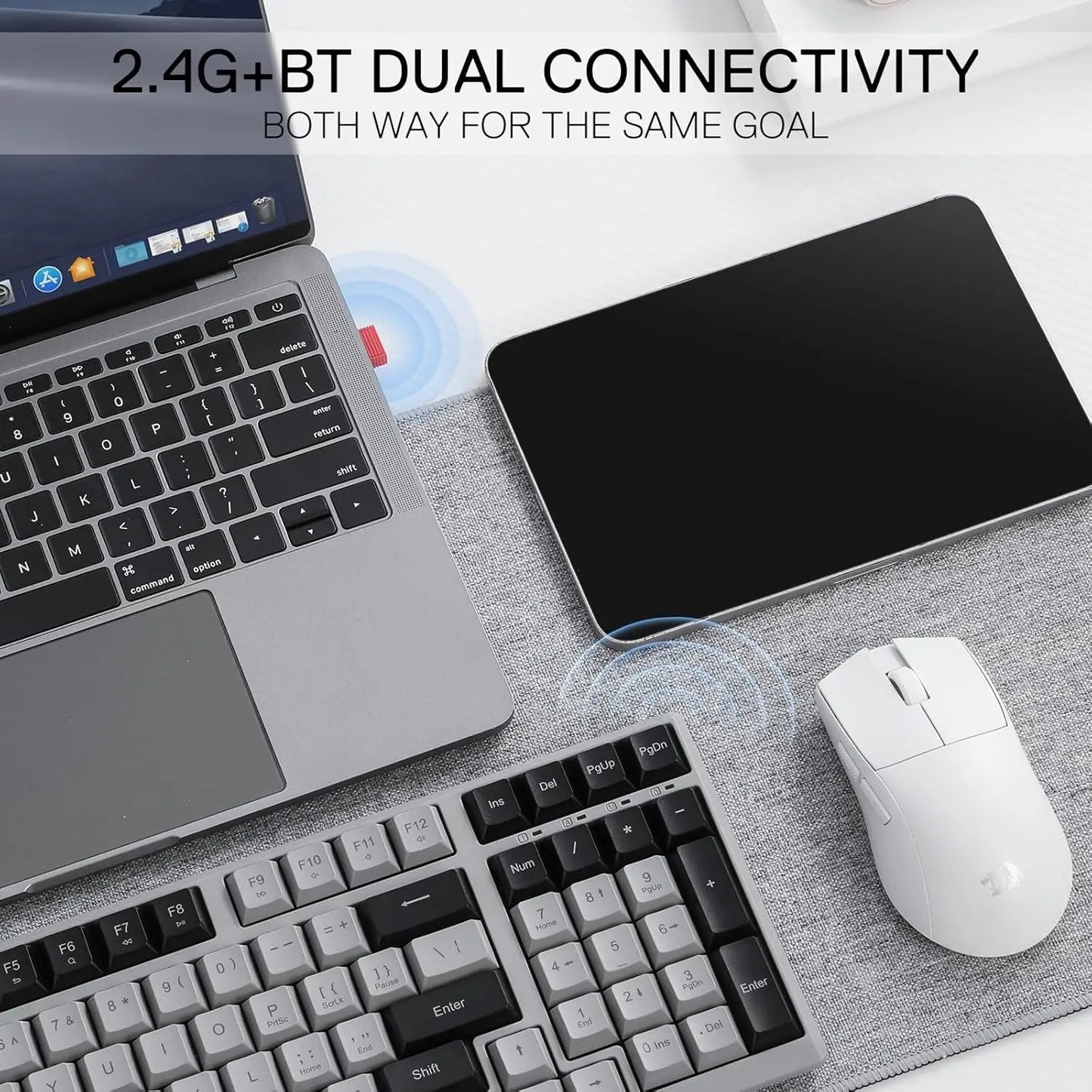 2.4G BT Wireless Computer 98 Keys Slim Electronics Den