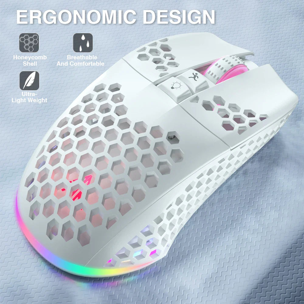 SM600 3-Mode Connection Wireless Gaming Mouse Electronics Den
