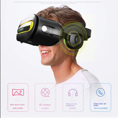 J60 Bluetooth 5.0 3D VR Smart Virtual Reality Glasses with Headset Electronics Den