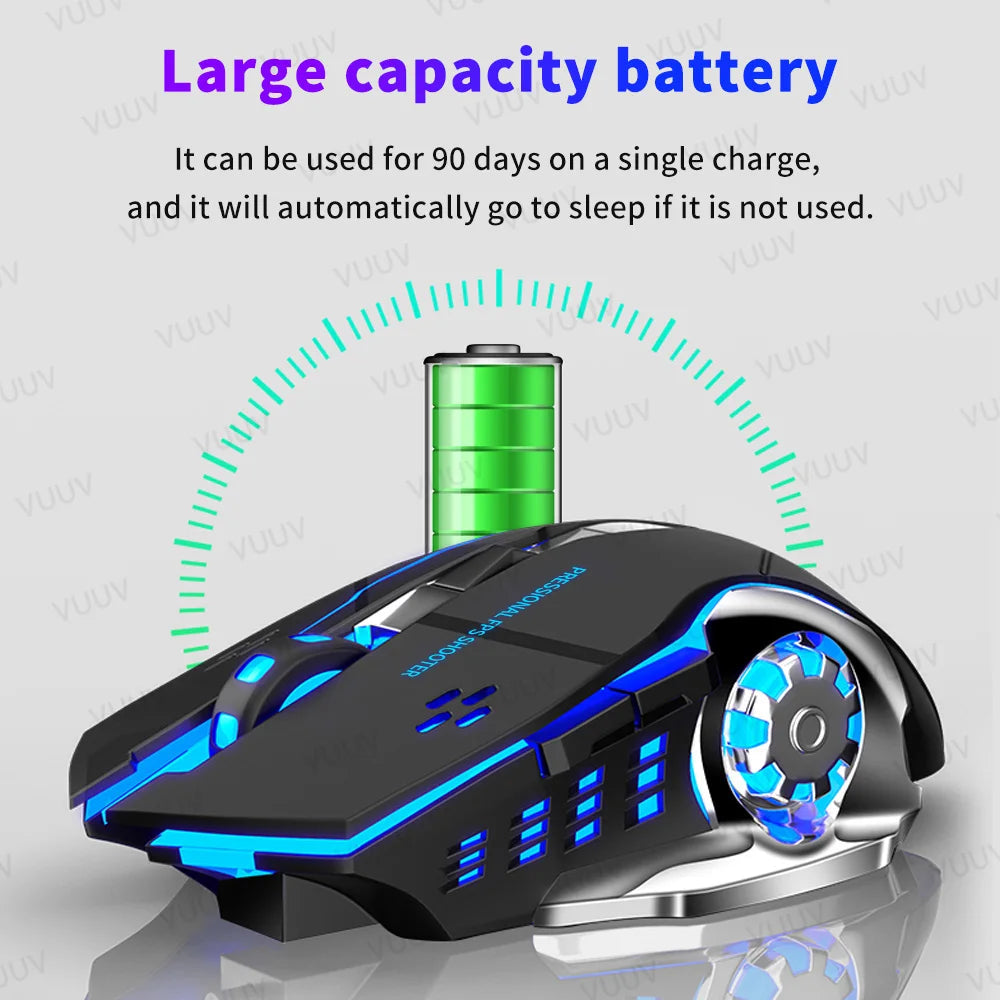 Wireless Gaming Mouse Bluetooth Electronics Den