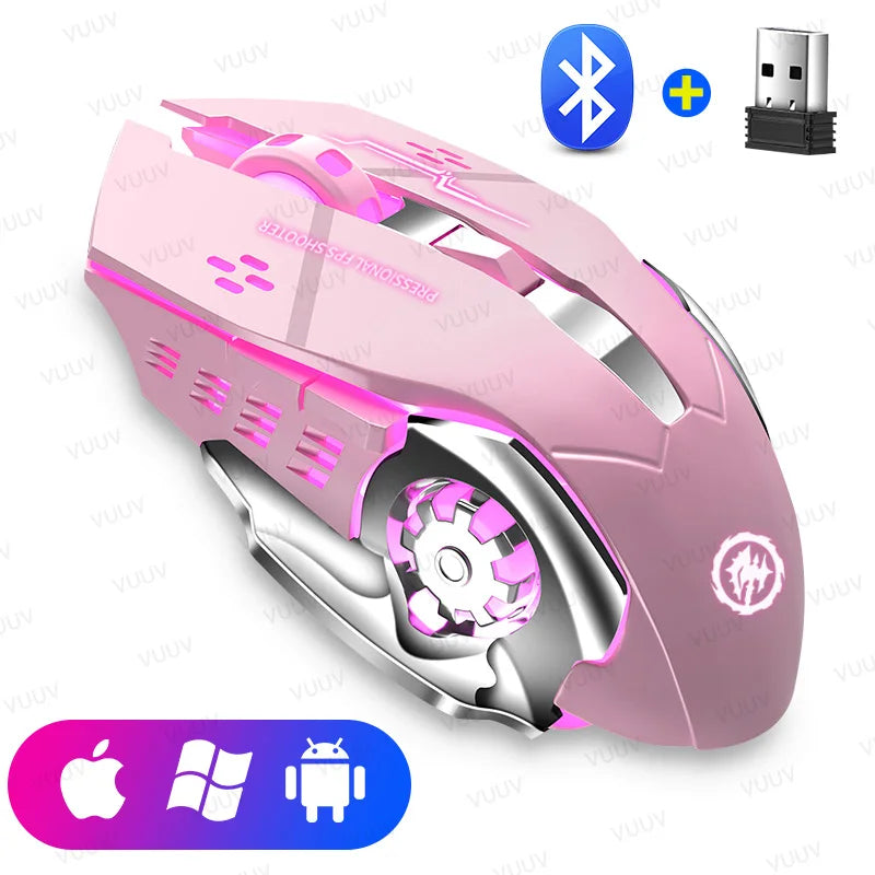 Wireless Gaming Mouse Bluetooth Electronics Den
