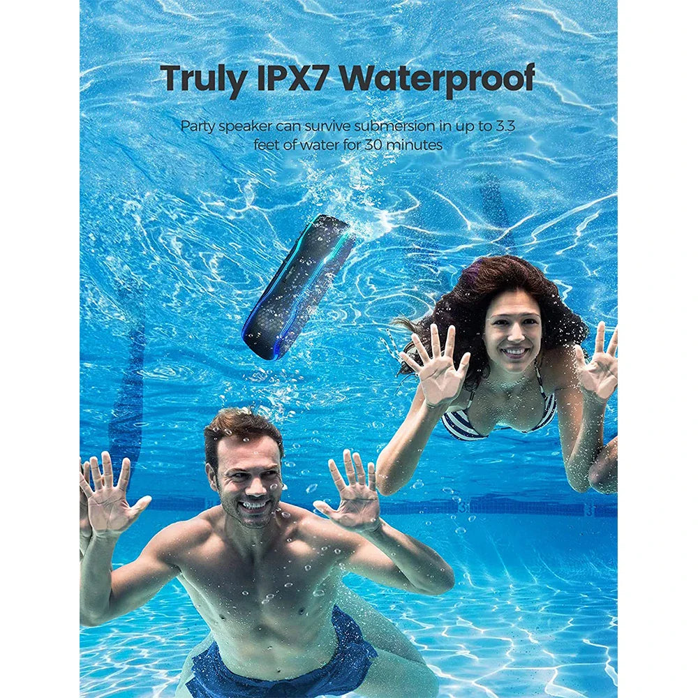 25W Bluetooth Speaker IPX7 Waterproof Speaker Electronics Den