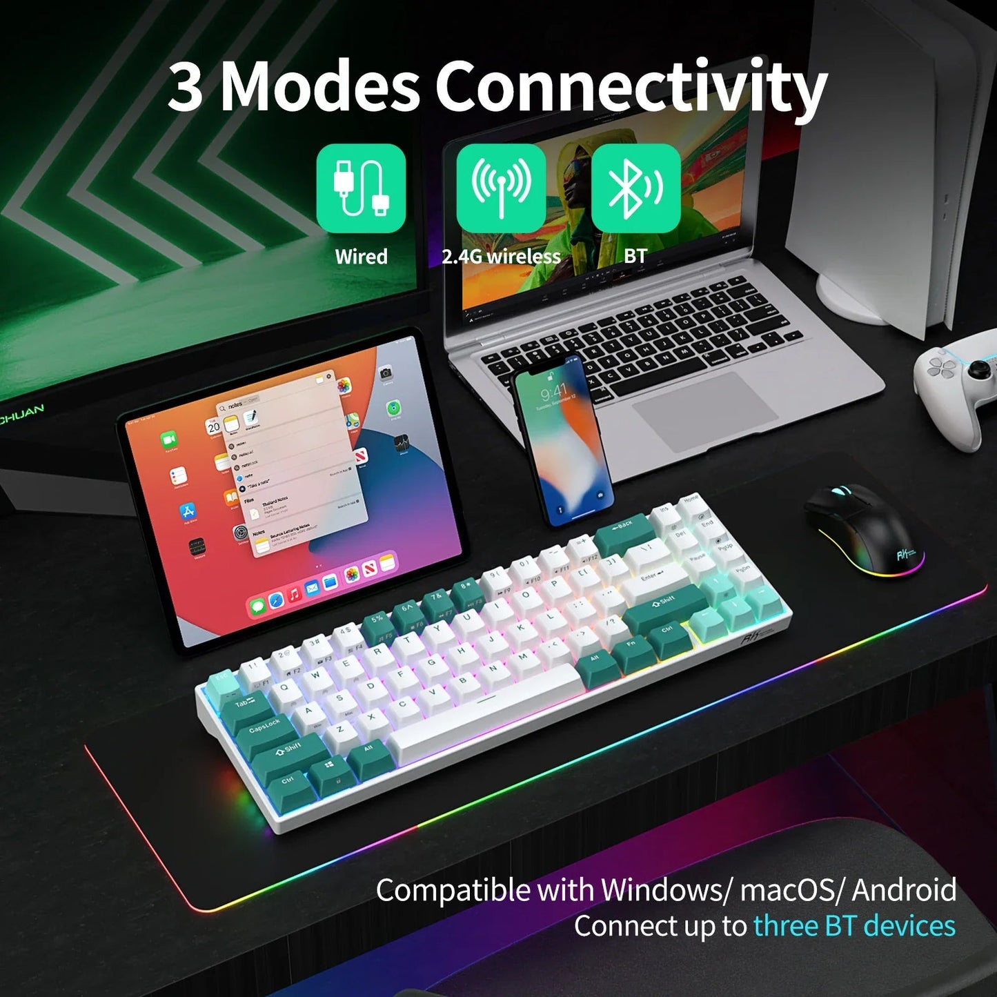 Tri-mode Mechanical Keyboard Electronics Den