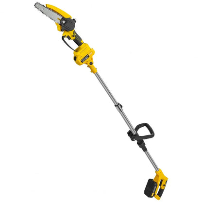 Cordless 2-in-1 Pole Saw And Mini Chainsaw 6-Inch Brushless Electric Chain Saw with 5.9 Feet Max Reach for Trimming And Cutting Russell E-Commerce