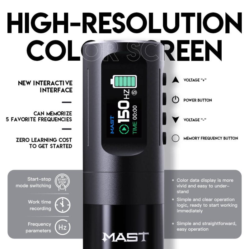 Dragonhawk Wireless Tattoo Pen Machine with 4.0MM Stroke Frequency Adjustable | Mast Wing INKSOULSUPPLY.COM