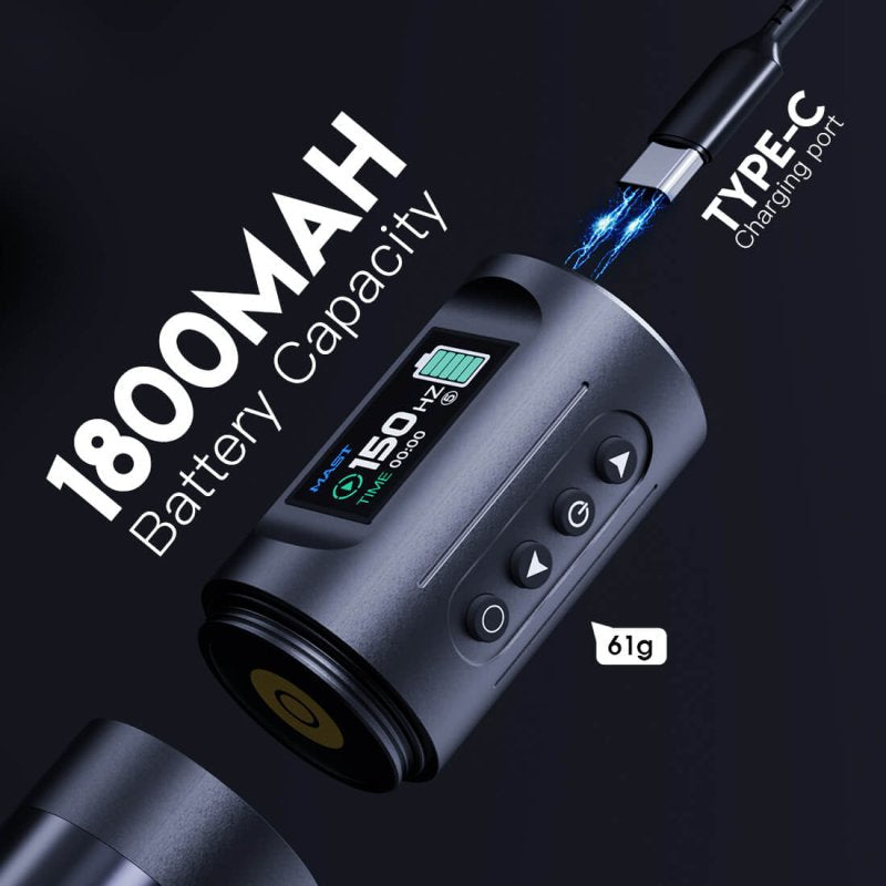 Dragonhawk Wireless Tattoo Pen Machine with 4.0MM Stroke Frequency Adjustable | Mast Wing INKSOULSUPPLY.COM