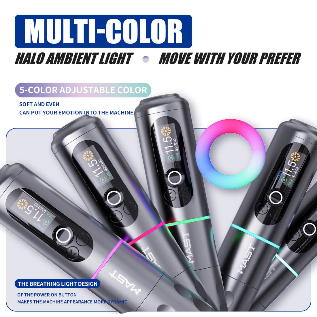 Dragonhawk Wireless Tattoo Pen Machine with 3.5MM Stroke Brushless Motor Color Screen | Mast Archer 2 INKSOULSUPPLY.COM
