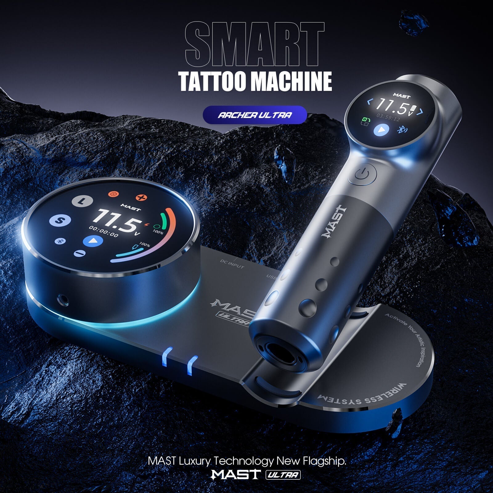 Dragonhawk Wireless Tattoo Pen Smart Machine with 4.5MM Stroke | Mast Archer Ultra INKSOULSUPPLY.COM