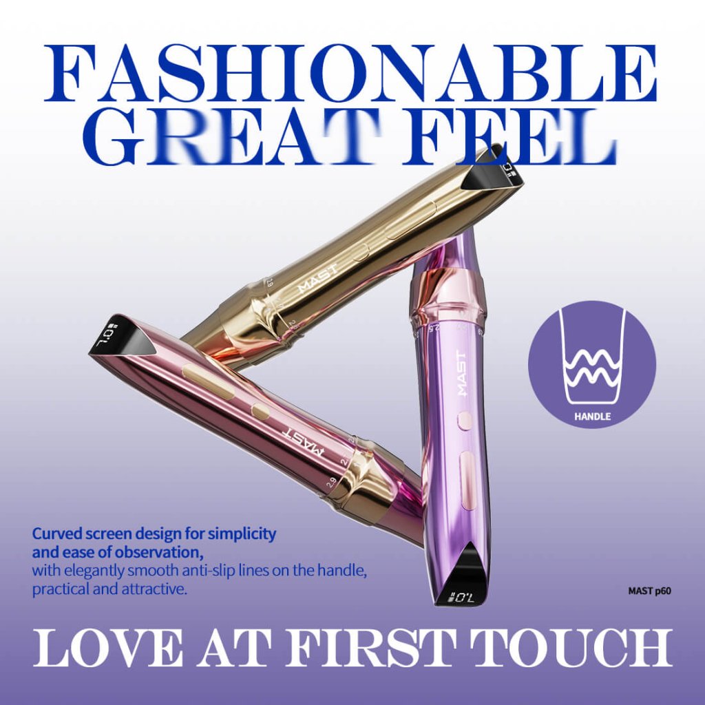 Dragonhawk Wireless Tattoo Pen Machine With 2.2MM-3.2MM Adjustable Strokes Permanent Makeup | Mast P60 (With RCA adapter) INKSOULSUPPLY.COM
