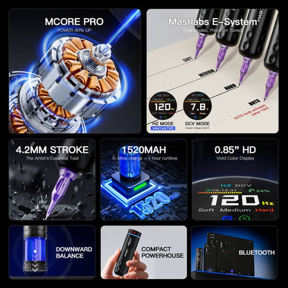 Dragonhawk Wireless Tattoo Pen Machine 4.2MM Strokes Length | Mast Racer Pro INKSOULSUPPLY.COM
