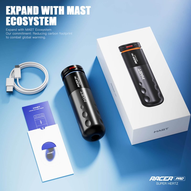 Dragonhawk Wireless Tattoo Pen Machine 4.2MM Strokes Length | Mast Racer Pro INKSOULSUPPLY.COM