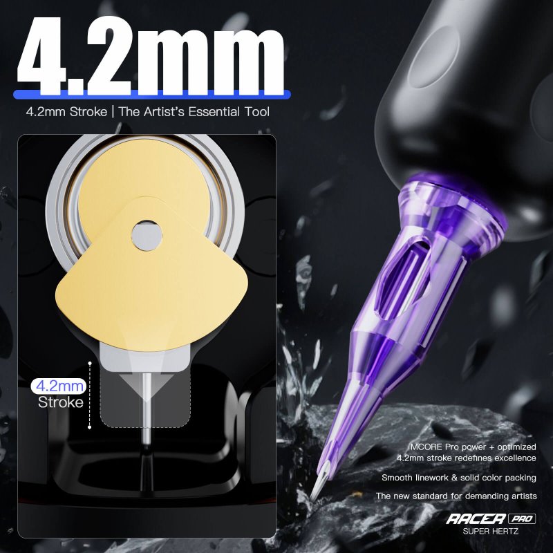 Dragonhawk Wireless Tattoo Pen Machine 4.2MM Strokes Length | Mast Racer Pro INKSOULSUPPLY.COM