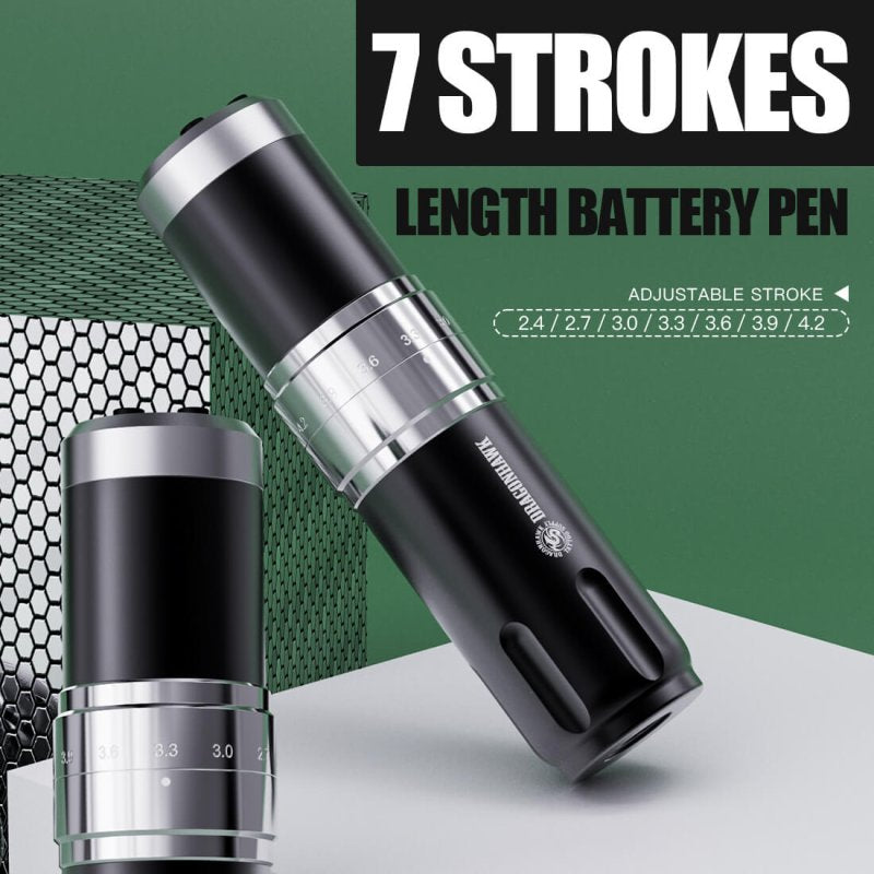 Dragonhawk Wireless Tattoo Pen Machine with 7 Stroke Length | Fold 3 INKSOULSUPPLY.COM
