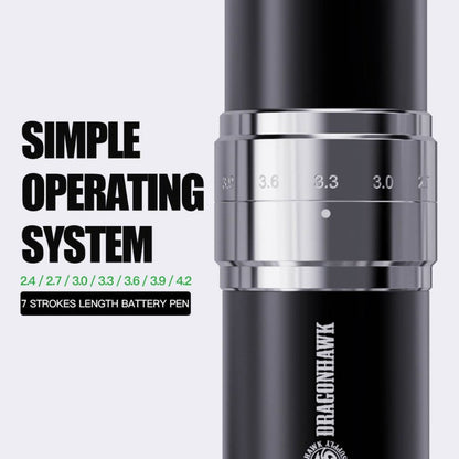 Dragonhawk Wireless Tattoo Pen Machine with 7 Stroke Length | Fold 3 INKSOULSUPPLY.COM