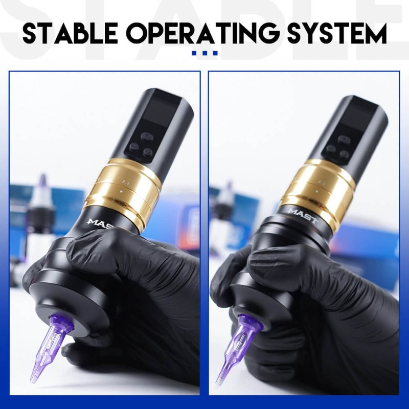 Dragonhawk Wireless Tattoo Pen Machine 2.4-4.2MM Strokes Length Two Grips | Mast Fold 2 Pro INKSOULSUPPLY.COM