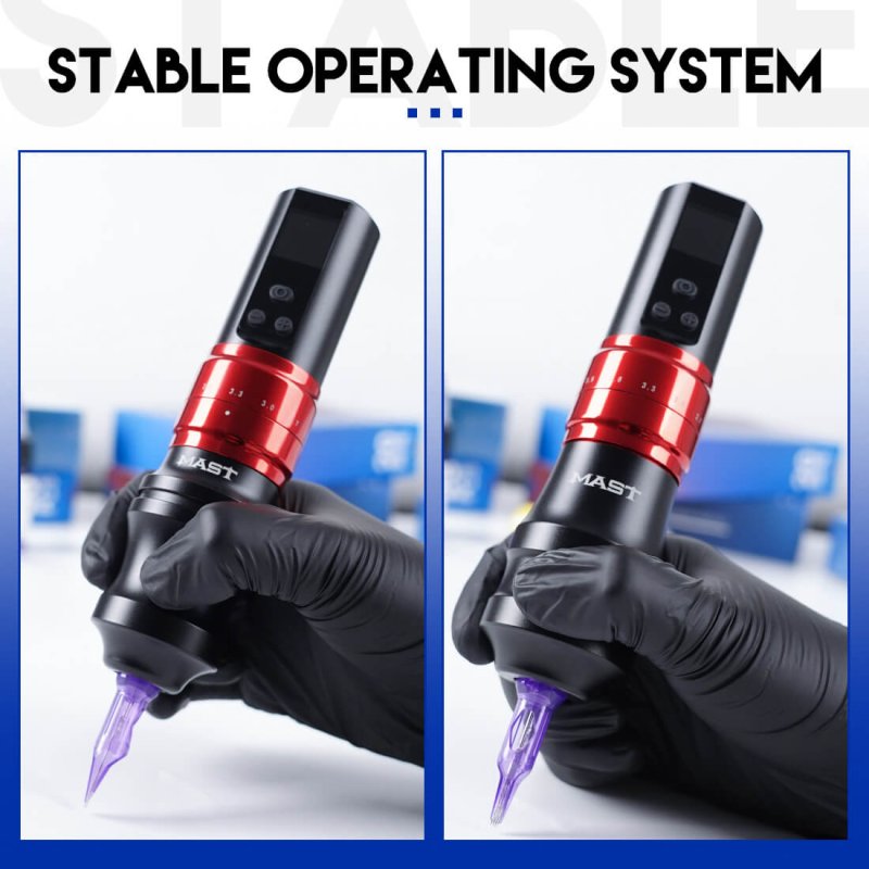 Dragonhawk Wireless Tattoo Pen Machine 2.4-4.2MM Strokes Length Two Grips | Mast Fold 2 Pro INKSOULSUPPLY.COM
