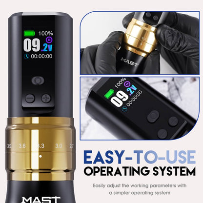Dragonhawk Wireless Tattoo Pen Machine 2.4-4.2MM Strokes Length Two Grips | Mast Fold 2 Pro INKSOULSUPPLY.COM