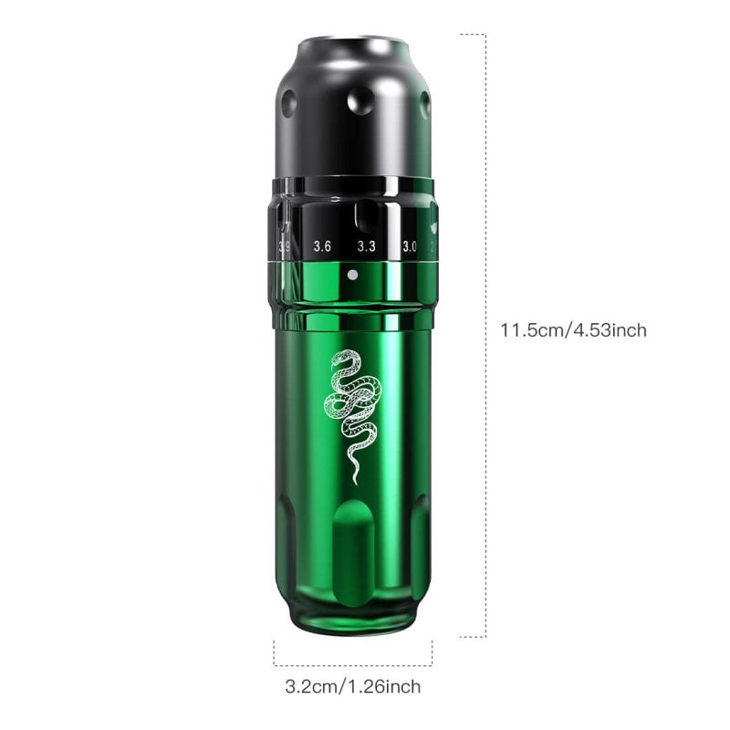 Tattoo Kit | Dragonhawk Fold Pro Year of Snake Edition Tattoo Machine Pen Wireless Professional Bundle INKSOULSUPPLY.COM
