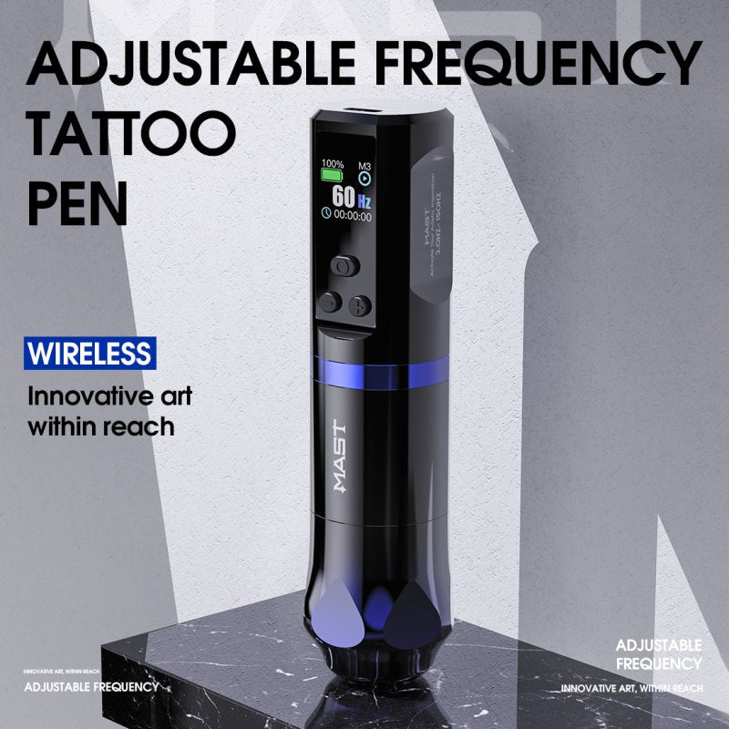 Dragonhawk Wireless Tattoo Pen Machine with Adjustable Frequency | Mast Hertz INKSOULSUPPLY.COM