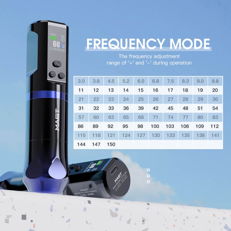Dragonhawk Wireless Tattoo Pen Machine with Adjustable Frequency | Mast Hertz INKSOULSUPPLY.COM