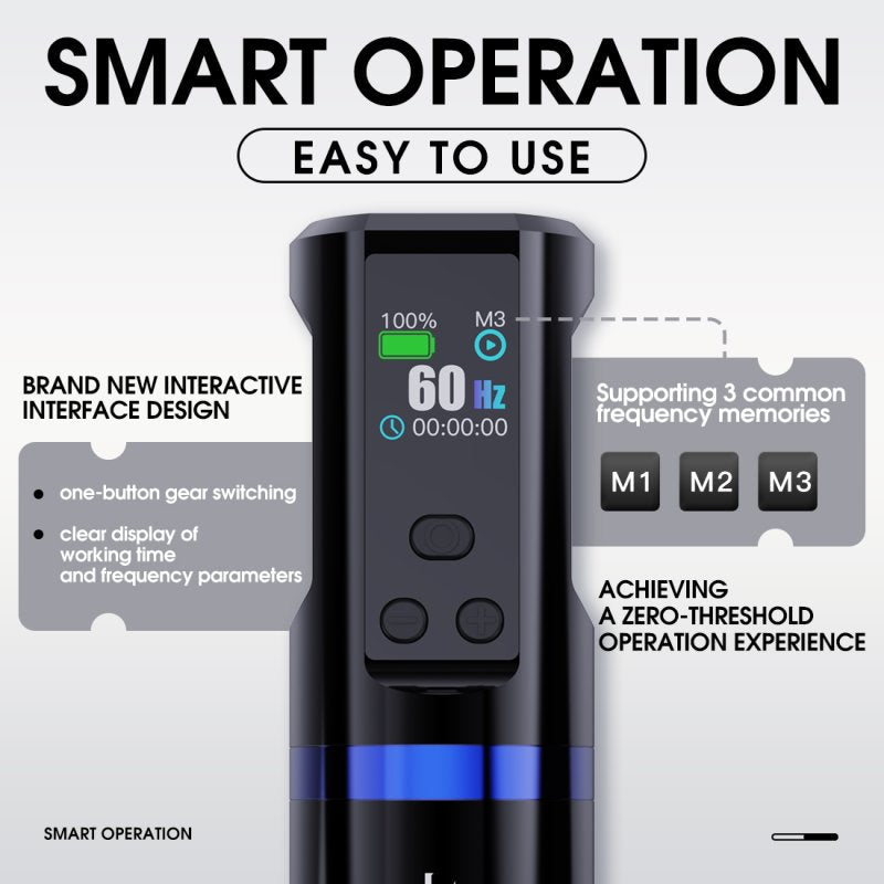 Dragonhawk Wireless Tattoo Pen Machine with Adjustable Frequency | Mast Hertz INKSOULSUPPLY.COM