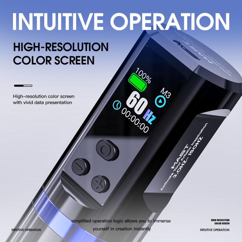 Dragonhawk Wireless Tattoo Pen Machine with Adjustable Frequency | Mast Hertz INKSOULSUPPLY.COM