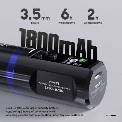 Dragonhawk Wireless Tattoo Pen Machine with Adjustable Frequency | Mast Hertz INKSOULSUPPLY.COM
