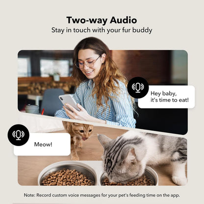 PETLIBRO Automatic Cat Feeder with Camera for Two Cats, 1080P HD Video with Night Vision, 5G Wifi Pet Feeder with Phone APP Control, 2-Way Audio for Cat & Dog, Low Food & Motion & Sound Alerts BazaarBox