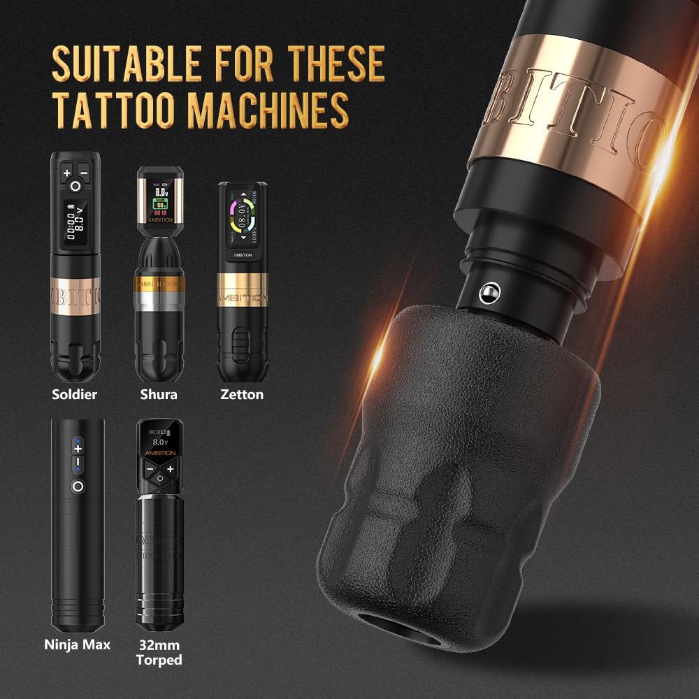 Skip to the beginning of the images galleryFEATURED Ambition 12pcs Disposable Grip With Click Adjust System Are Suitable For Soldier/Torped/Zetton/Shura/Vibe INKSOULSUPPLY.COM