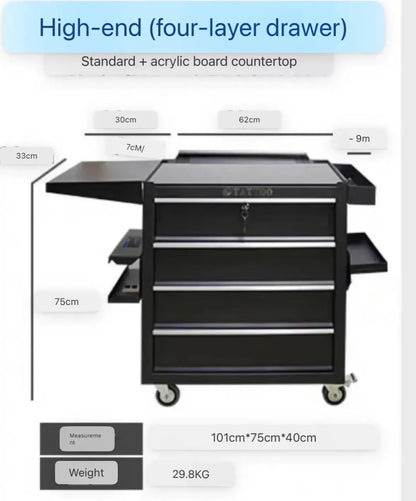 Multifunctional tattoo tool workbench tool car INKSOULSUPPLY.COM