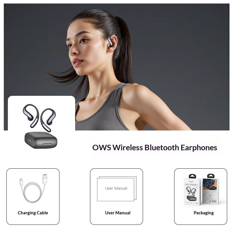 Long-lasting Over-ear Noise-canceling Wireless Bluetooth Earbuds FLIPSTYLEZLLC