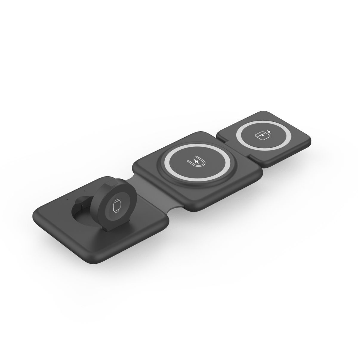 Folding Magnetic Suction Wireless Charger 3-in-1 FLIPSTYLEZLLC