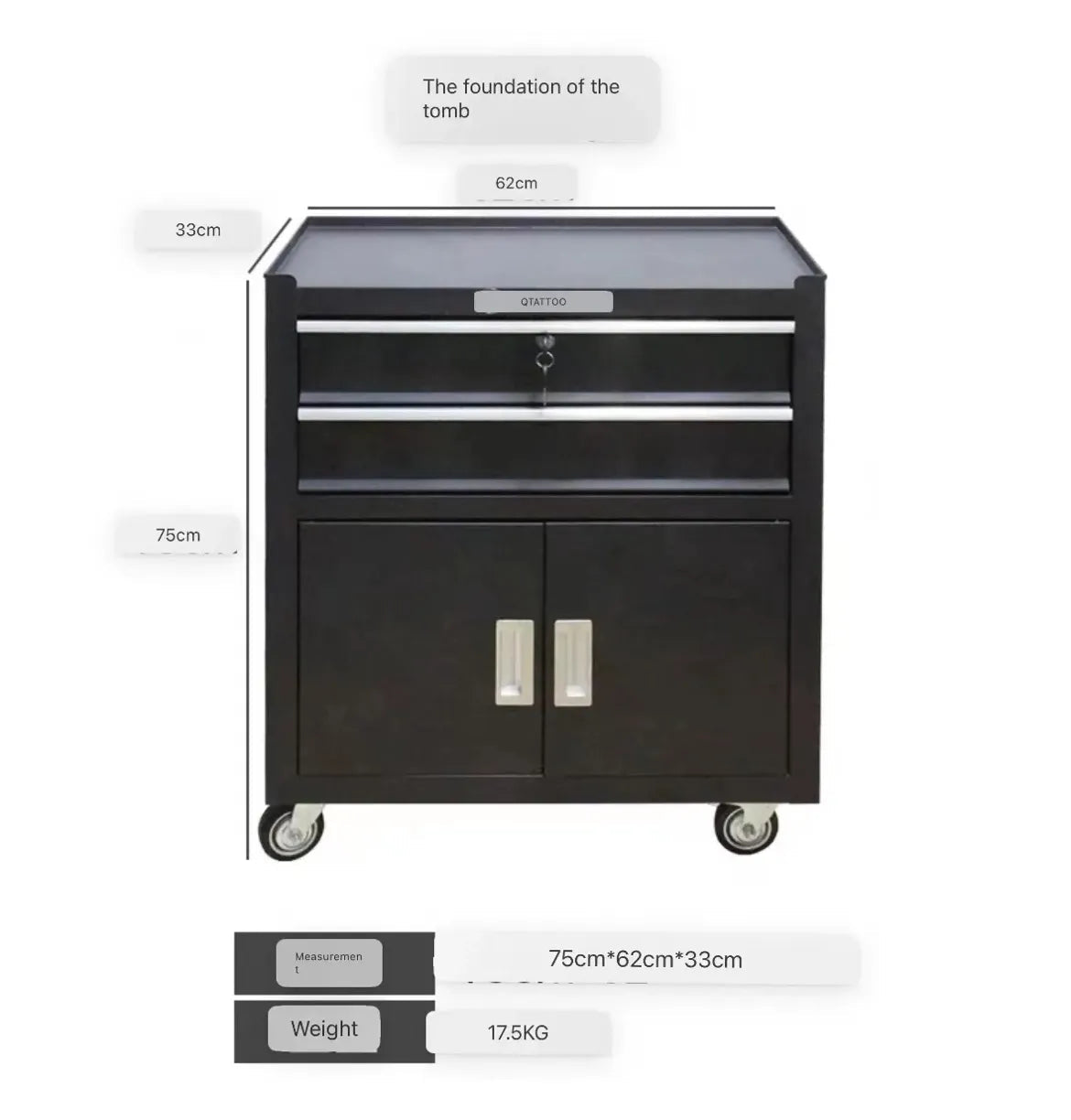 Multifunctional tattoo tool workbench tool car INKSOULSUPPLY.COM