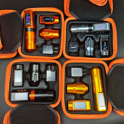 INKSOUL® Tattoo Machine Wiresles Pen 4.2MM Strokes Two Grips Two Batteries Two Modes 2 in 1 | HV6 PRO INKSOULSUPPLY.COM